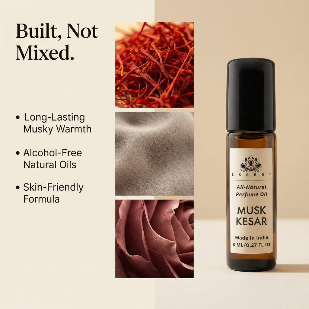 Essent Musk Kesar Roll-On Attar/ Perfume Oil