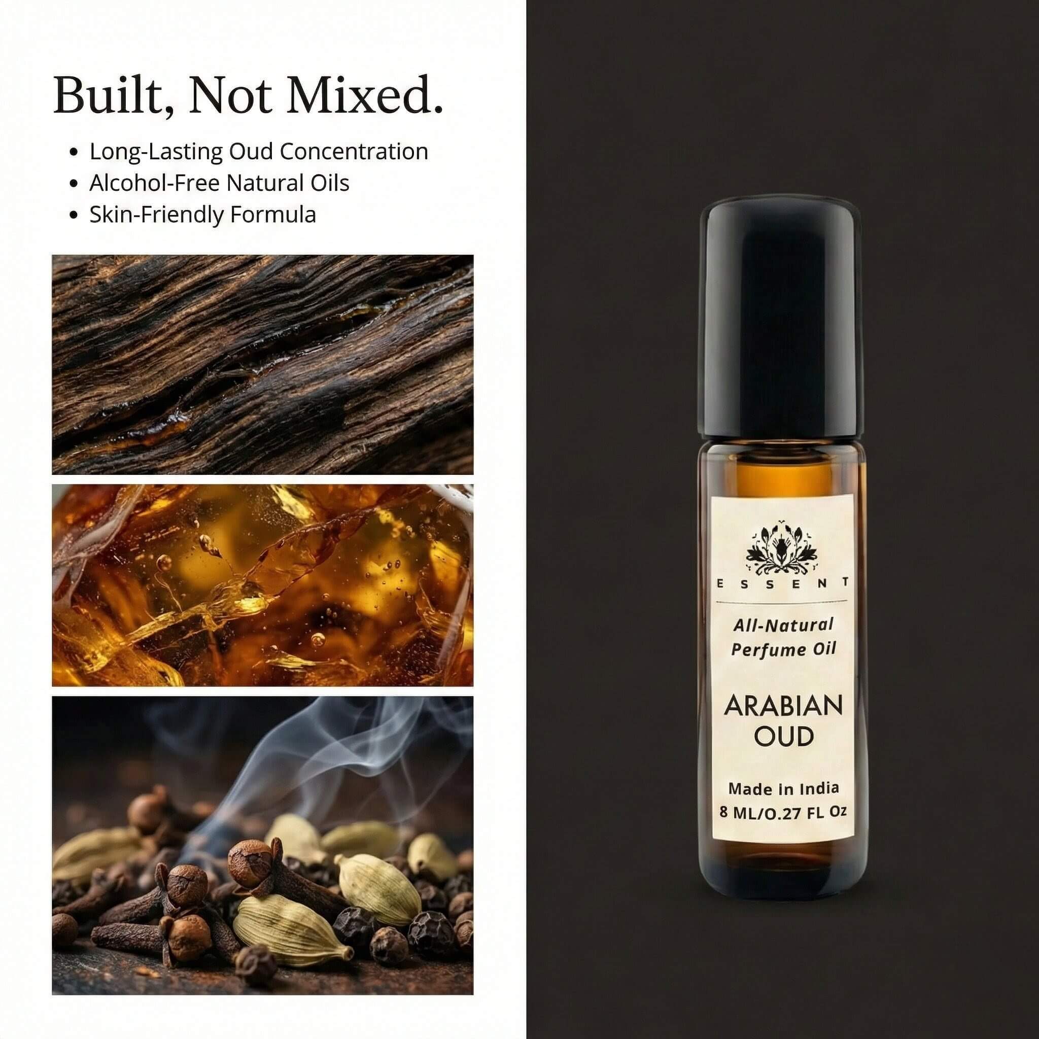 Essent Arabian Oud Roll-On Attar/ Perfume Oil