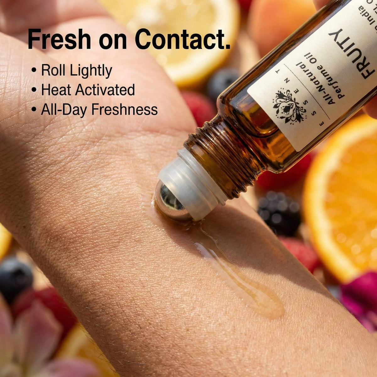 Essent Fruity 8 ml roll-on attar bottle — fruity floral, view 5