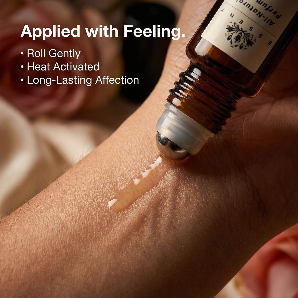 Essent Do Love 8 ml roll-on attar bottle — rose oriental, view 5