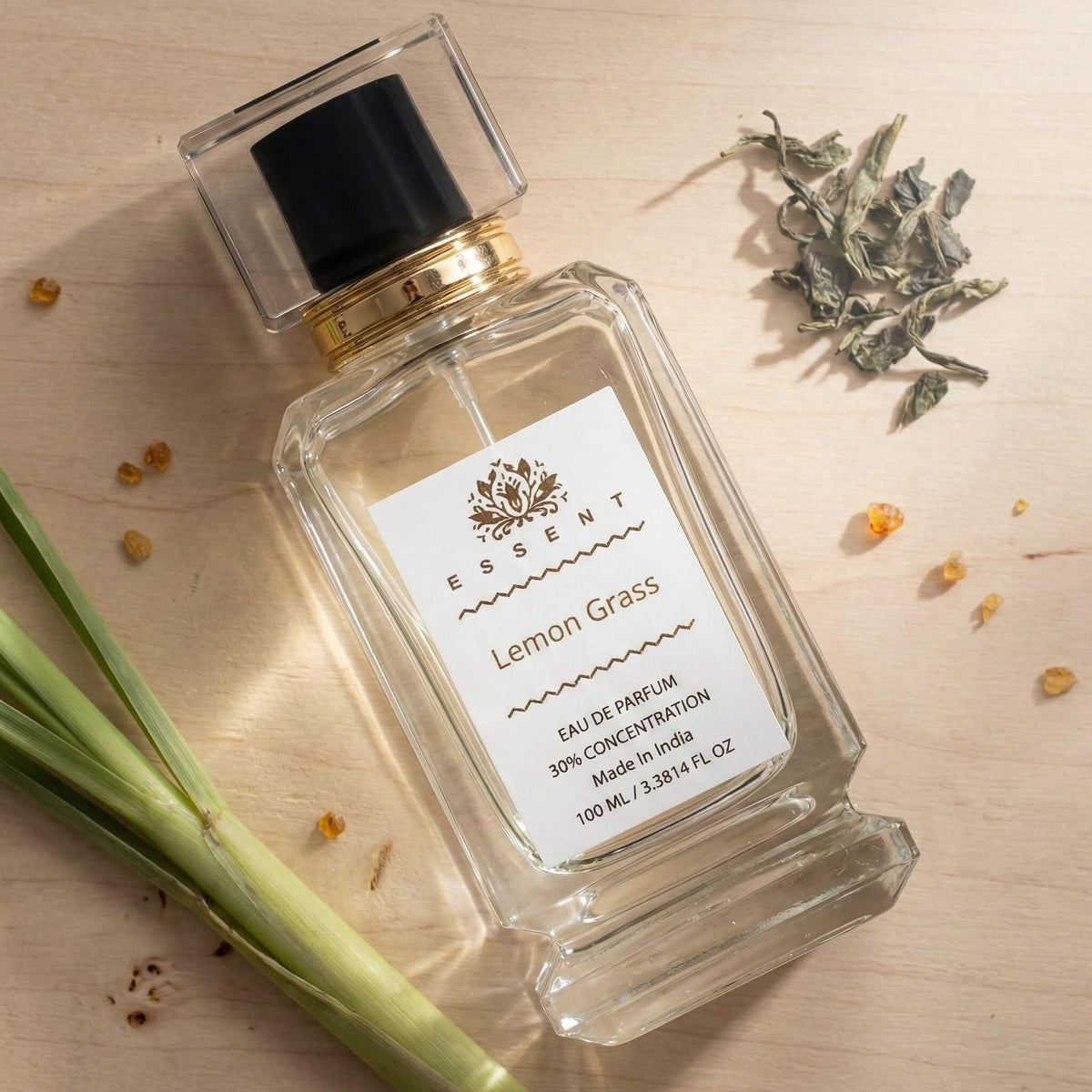 Essent Lemon Grass 30 ml eau de parfum bottle — fresh citrus, view 3
