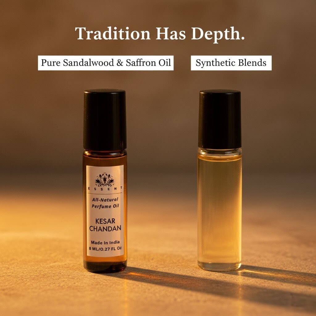 Essent Kesar Chandan Roll-On Attar/ Perfume Oil