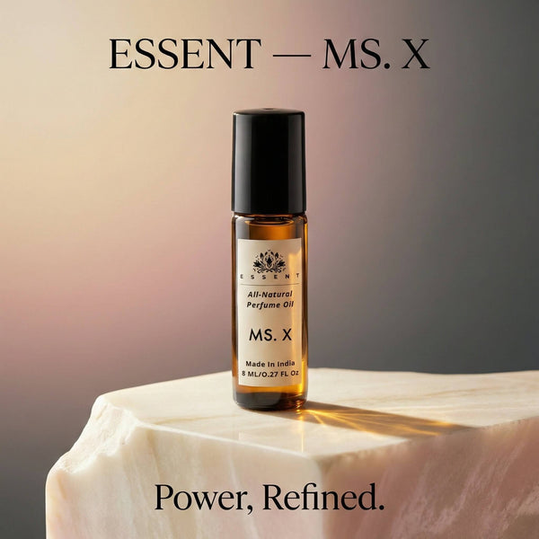 Essent Miss X 8 ml roll-on attar bottle — rose oriental
