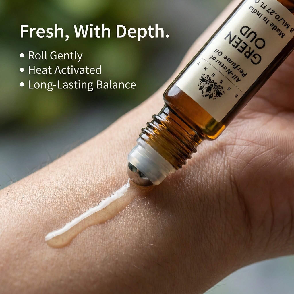 Essent Green Oud Roll-On Attar/ Perfume Oil