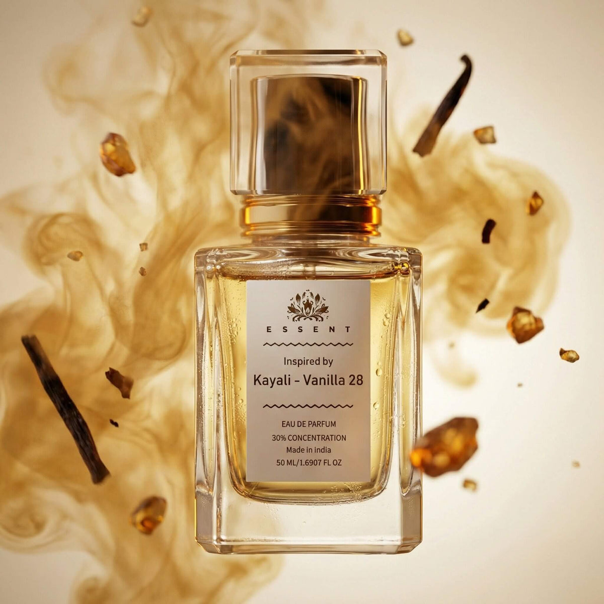 Essent Vanilla 28 100 ml eau de parfum bottle — amber oriental, view 3