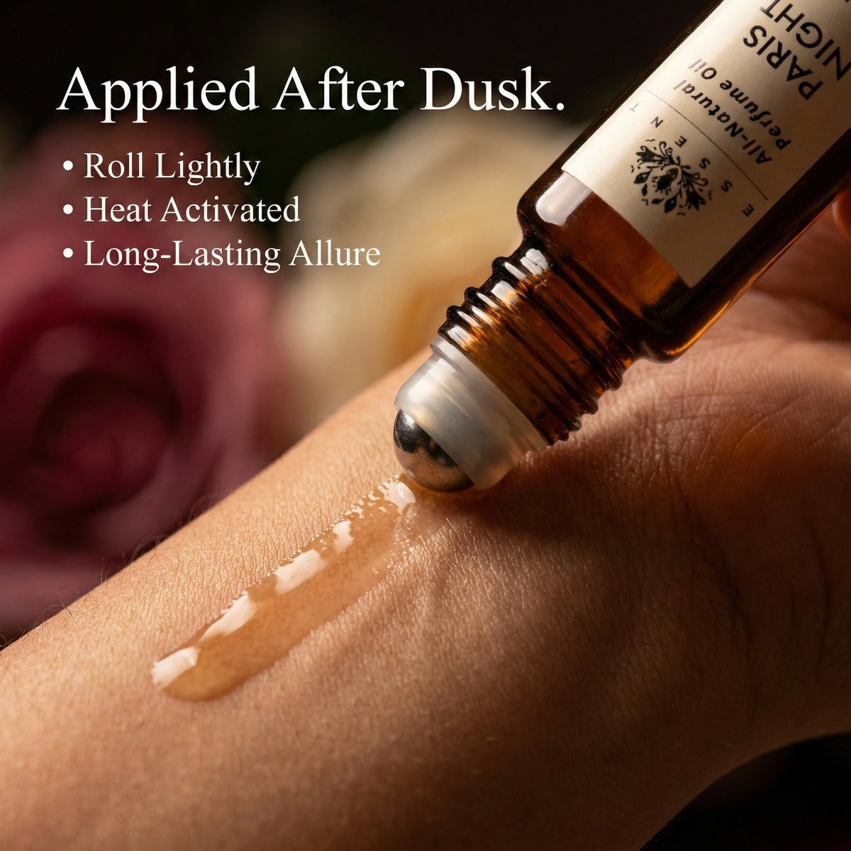 Essent Paris Night 8 ml roll-on attar bottle — rose oriental, view 5