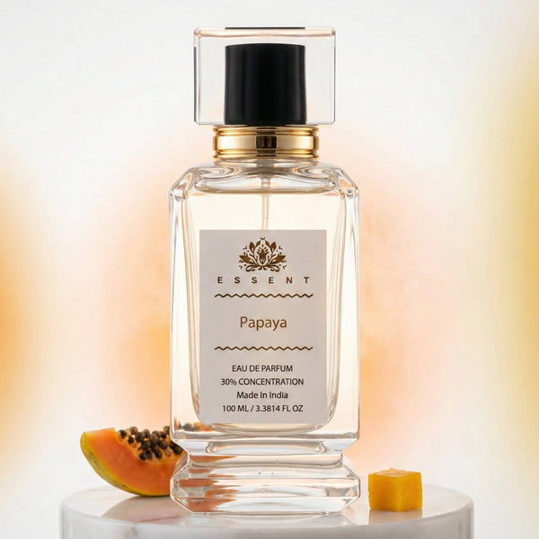 Essent Papaya 30 ml eau de parfum bottle — fruity floral