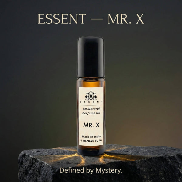 Essent Mr. X 8 ml roll-on attar bottle — fresh citrus