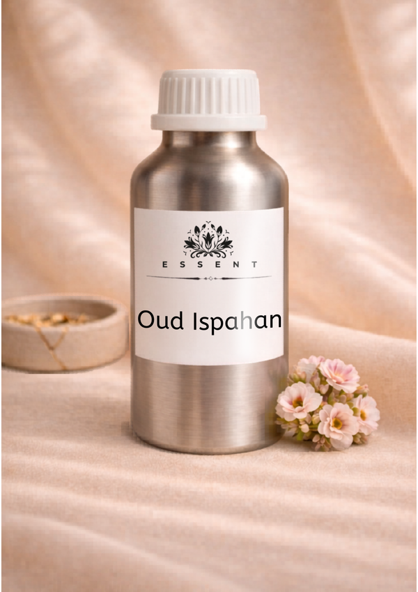 Essent Oud Ispahan 8 ml roll-on attar bottle — oud & amber