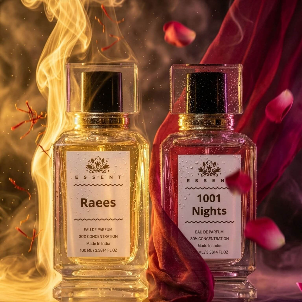 Essent The Power Couple: His & Hers Duo 50 ml roll-on attar bottle — signature blend, view 3