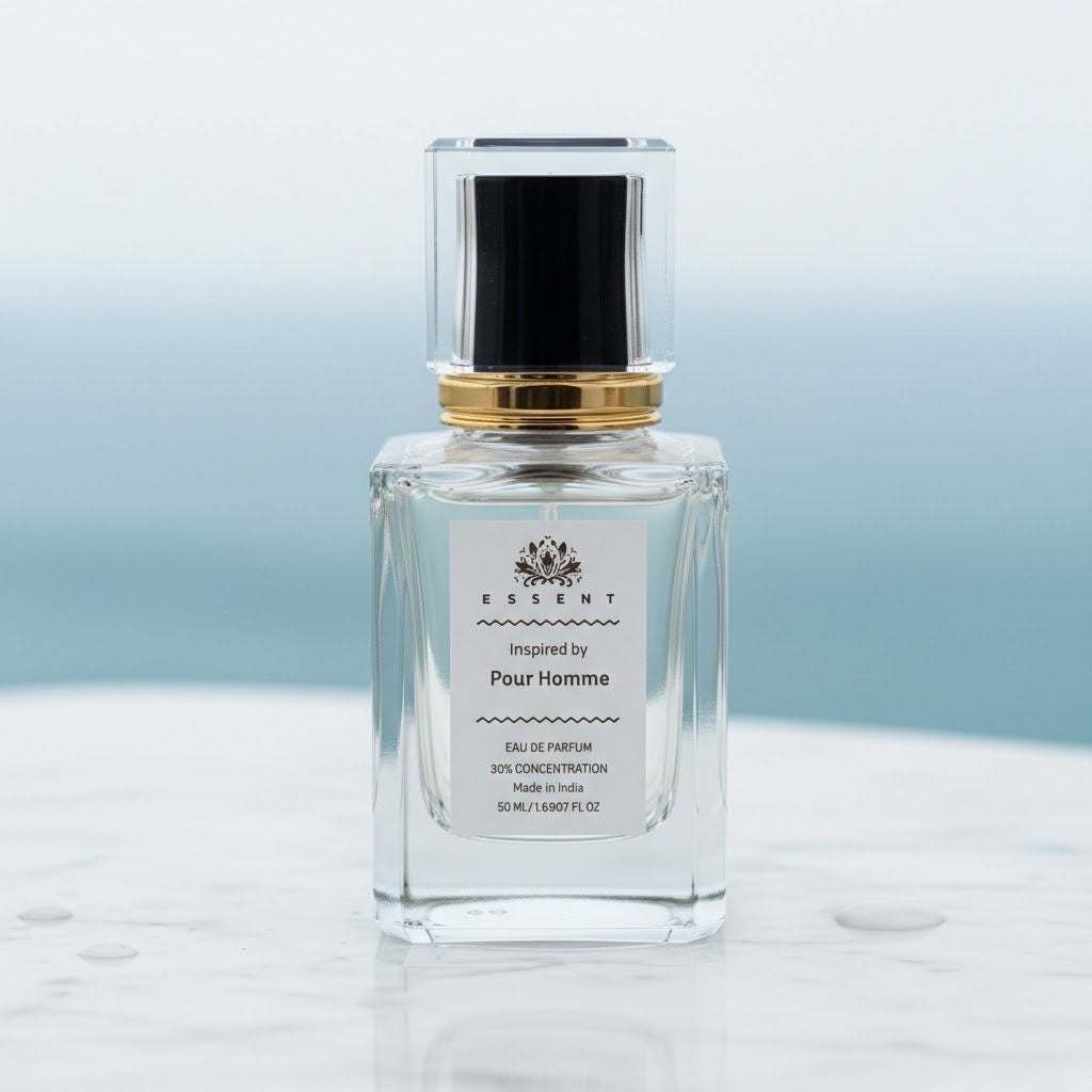 Essent Pour Homme 100 ml eau de parfum bottle — fresh citrus
