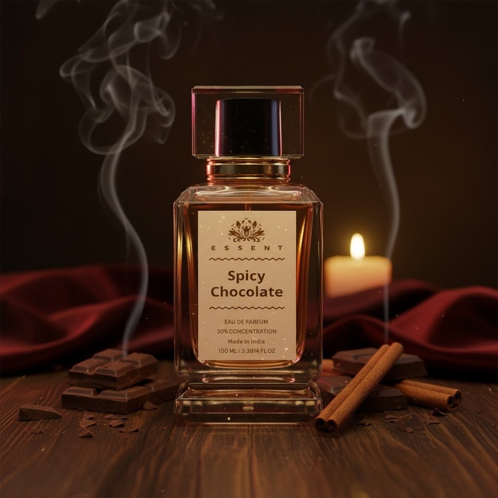Essent Spicy Chocolate 30 ml eau de parfum bottle — amber oriental, view 3