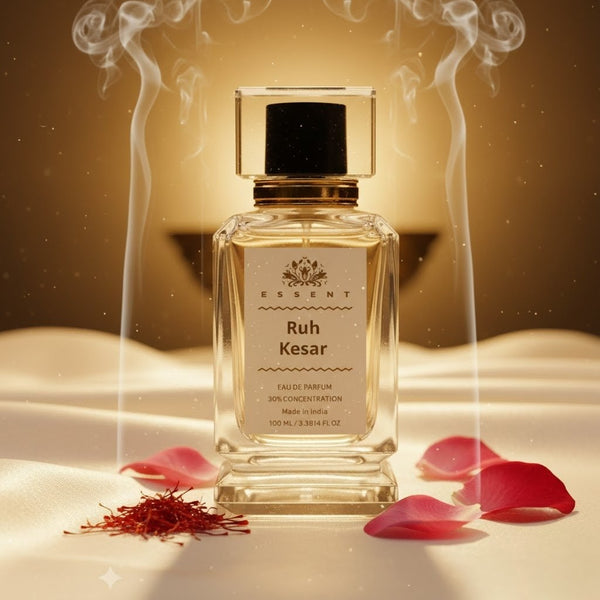 Essent Ruh Kesar 30 ml eau de parfum bottle — amber oriental