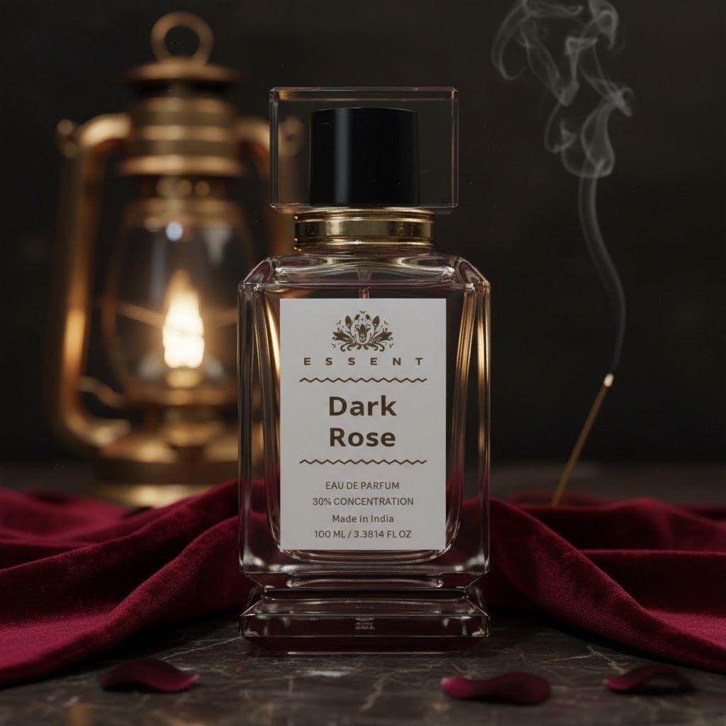 Essent Dark Rose 30 ml eau de parfum bottle — rose oriental, view 2