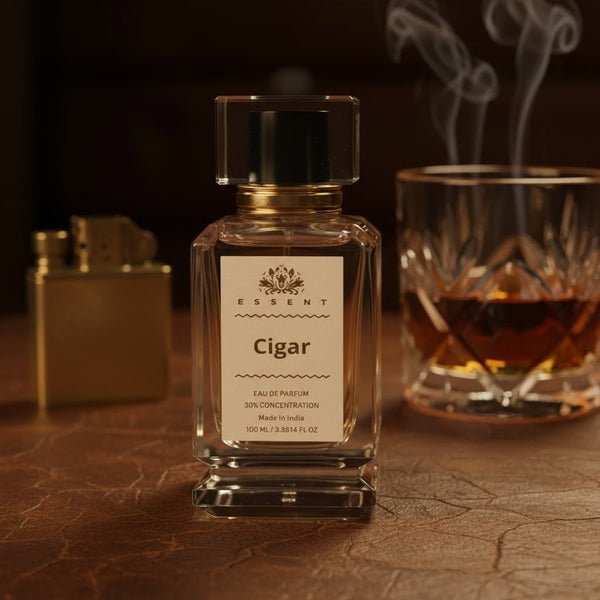 Essent Cigar 30 ml eau de parfum bottle — amber oriental