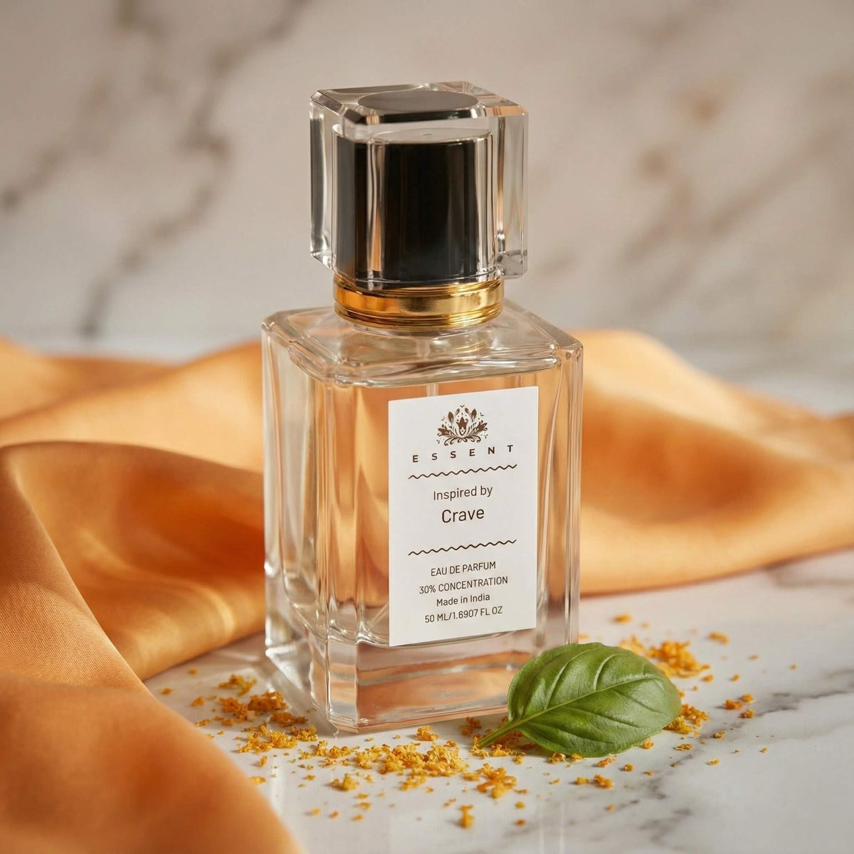Essent Crave 100 ml eau de parfum bottle — fresh citrus, view 3