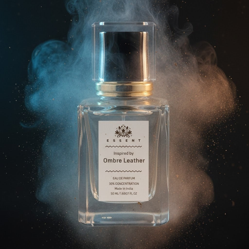 Essent Ombre Leather 100 ml eau de parfum bottle — spicy oriental, view 3