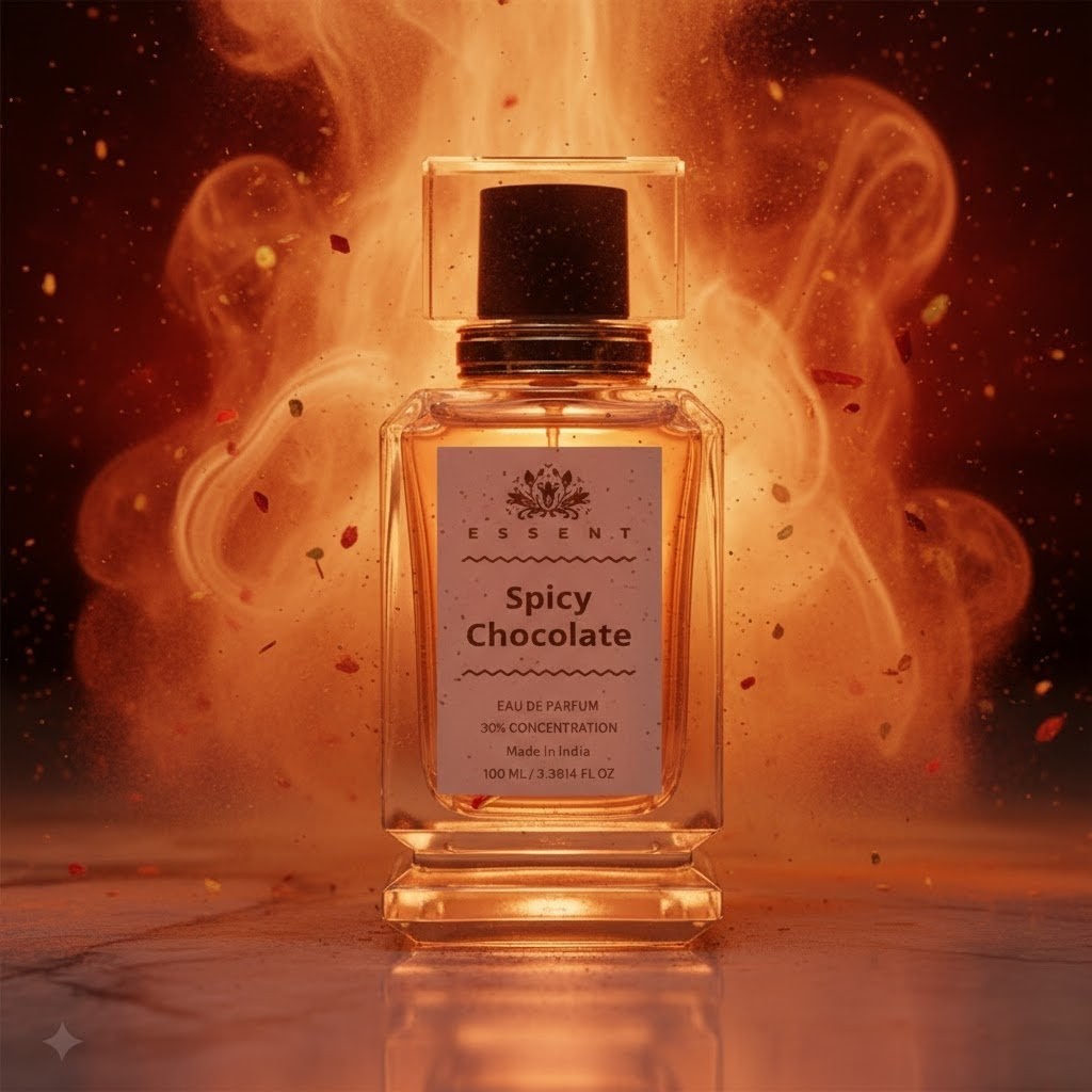 Essent Spicy Chocolate 30 ml eau de parfum bottle — amber oriental