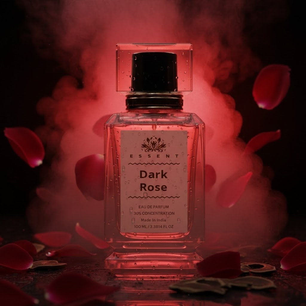 Essent Dark Rose 30 ml eau de parfum bottle — rose oriental, view 3