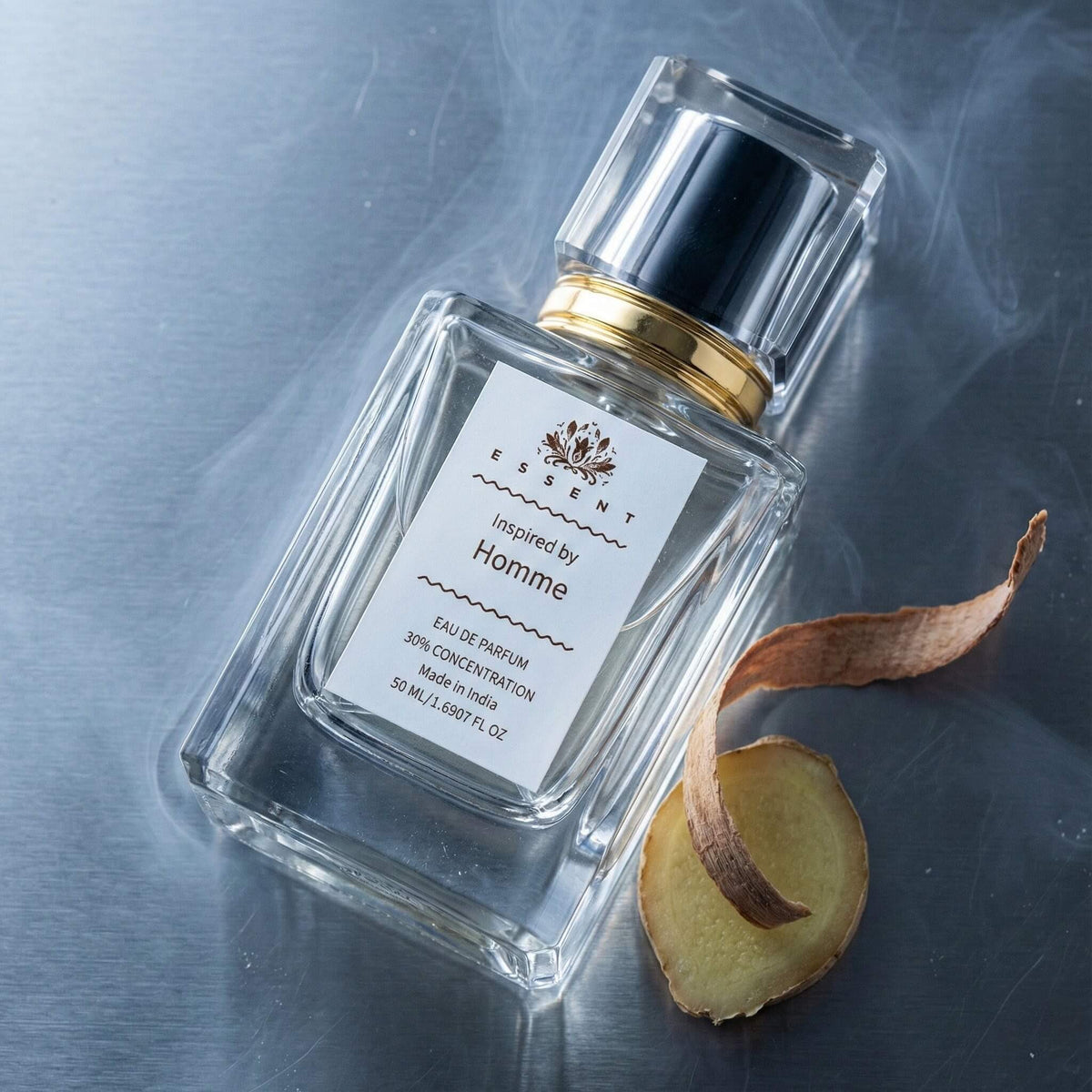 Essent Homme 100 ml eau de parfum bottle — fresh citrus, view 4