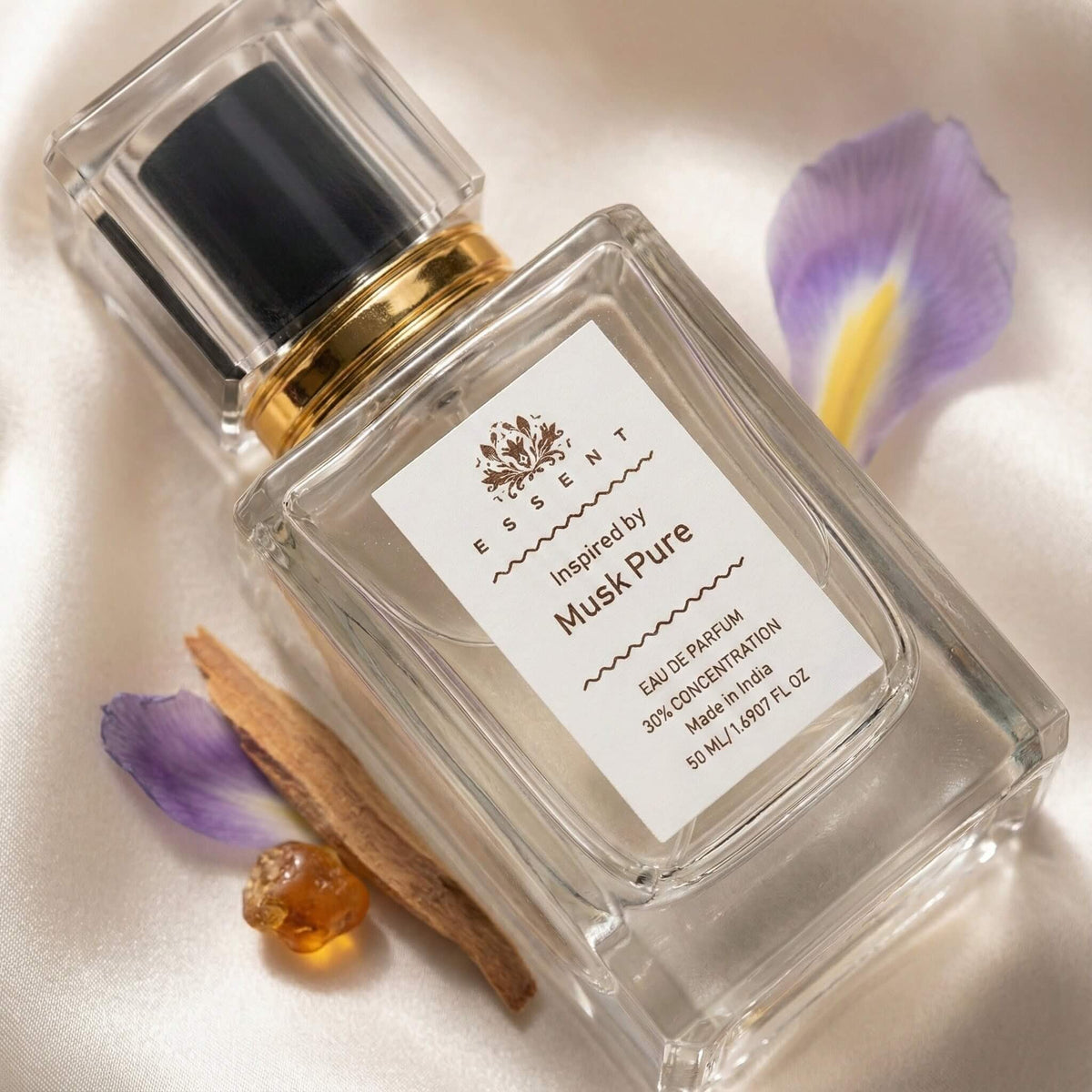 Essent Musk Pure 100 ml eau de parfum bottle — musk, view 4