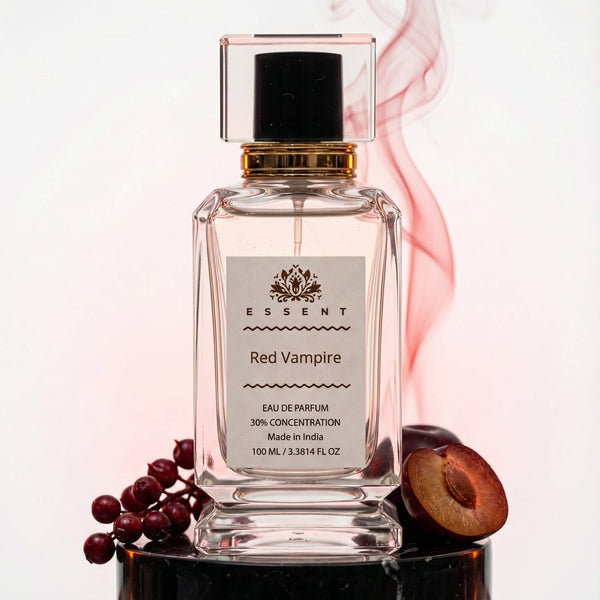 Essent Red Vampire 30 ml eau de parfum bottle — amber oriental