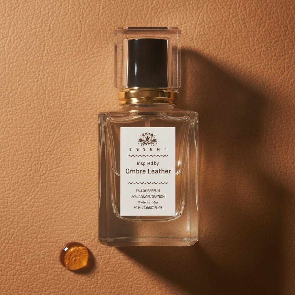 Essent Ombre Leather 100 ml eau de parfum bottle — spicy oriental, view 4