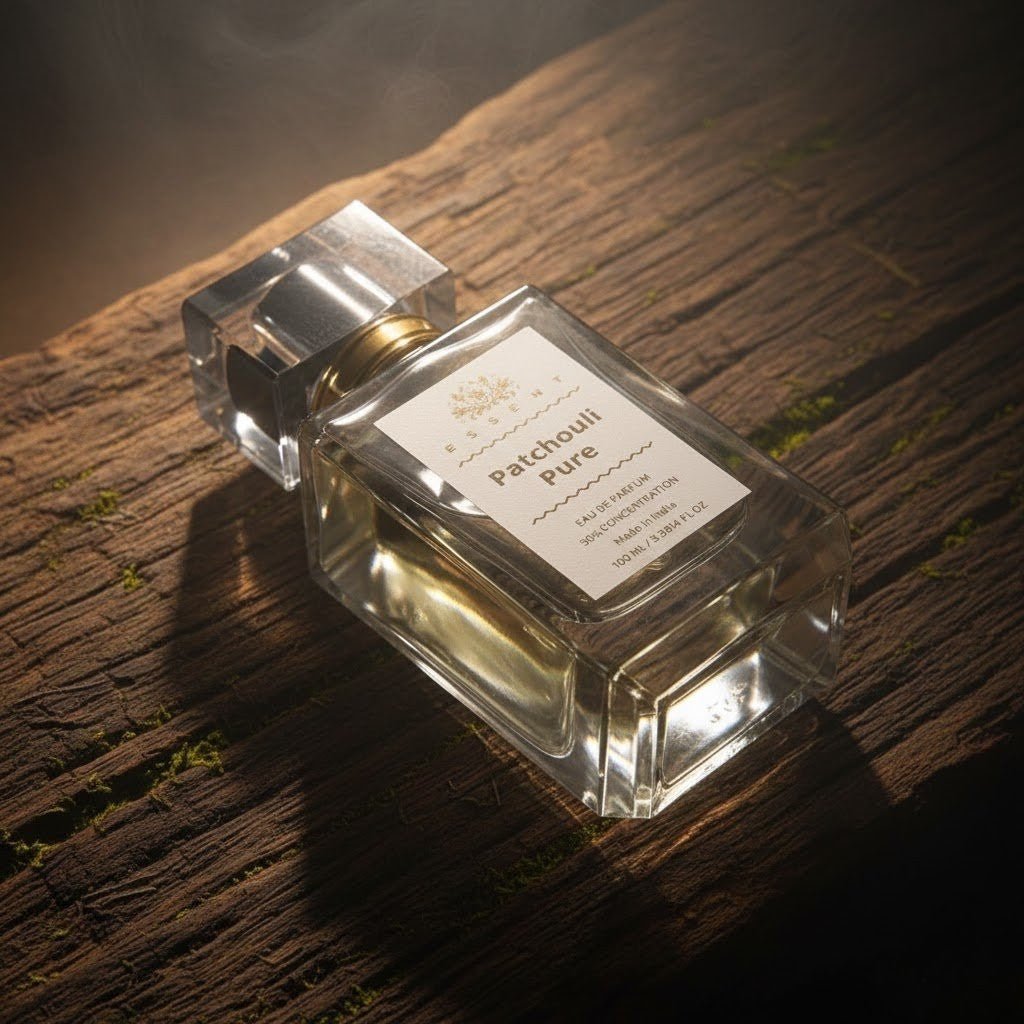 Essent Patchouli Pure 30 ml eau de parfum bottle — woody, view 3