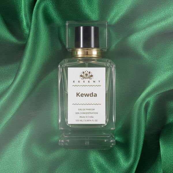 Essent Kewda 30 ml eau de parfum bottle — white floral