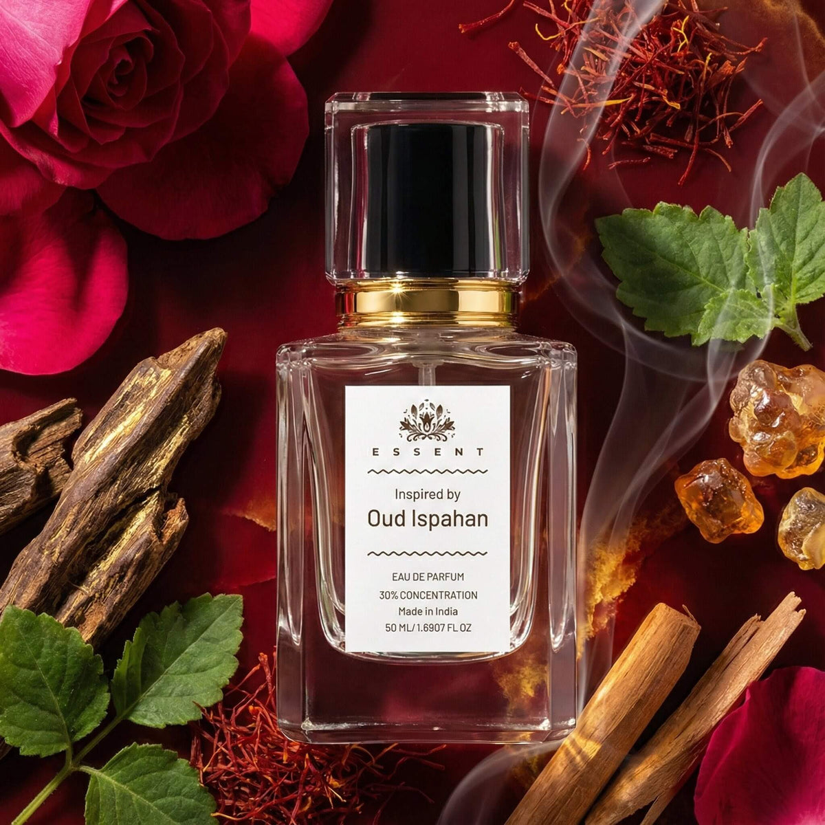 Essent Oud Ispahan 100 ml eau de parfum bottle — oud & amber, view 5