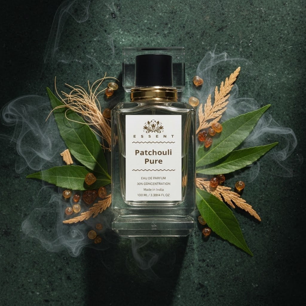 Essent Patchouli Pure 30 ml eau de parfum bottle — woody, view 4