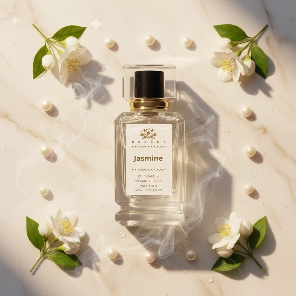 Essent Jasmine 30 ml eau de parfum bottle — white floral, view 3