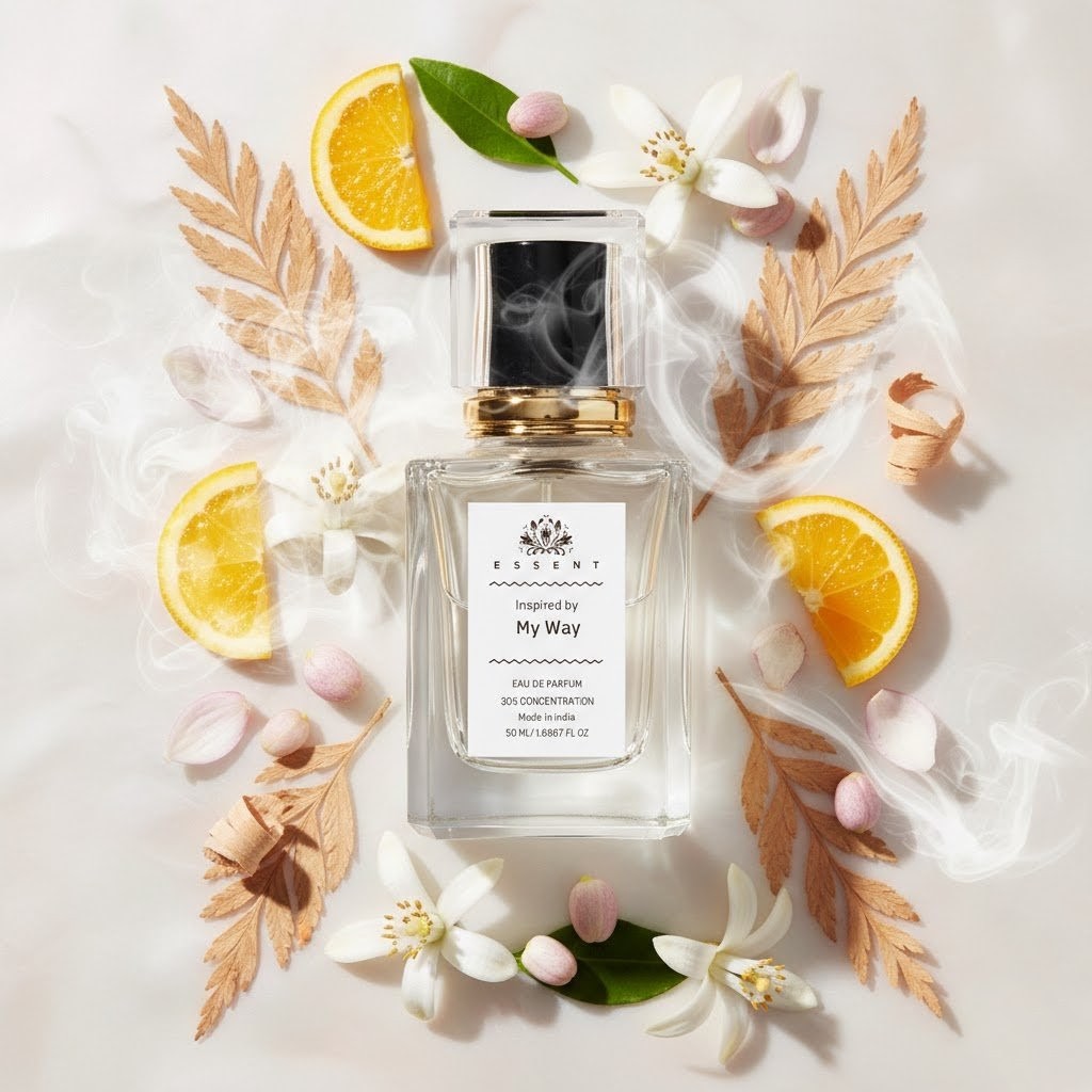 Essent My Way 100 ml eau de parfum bottle — white floral, view 5
