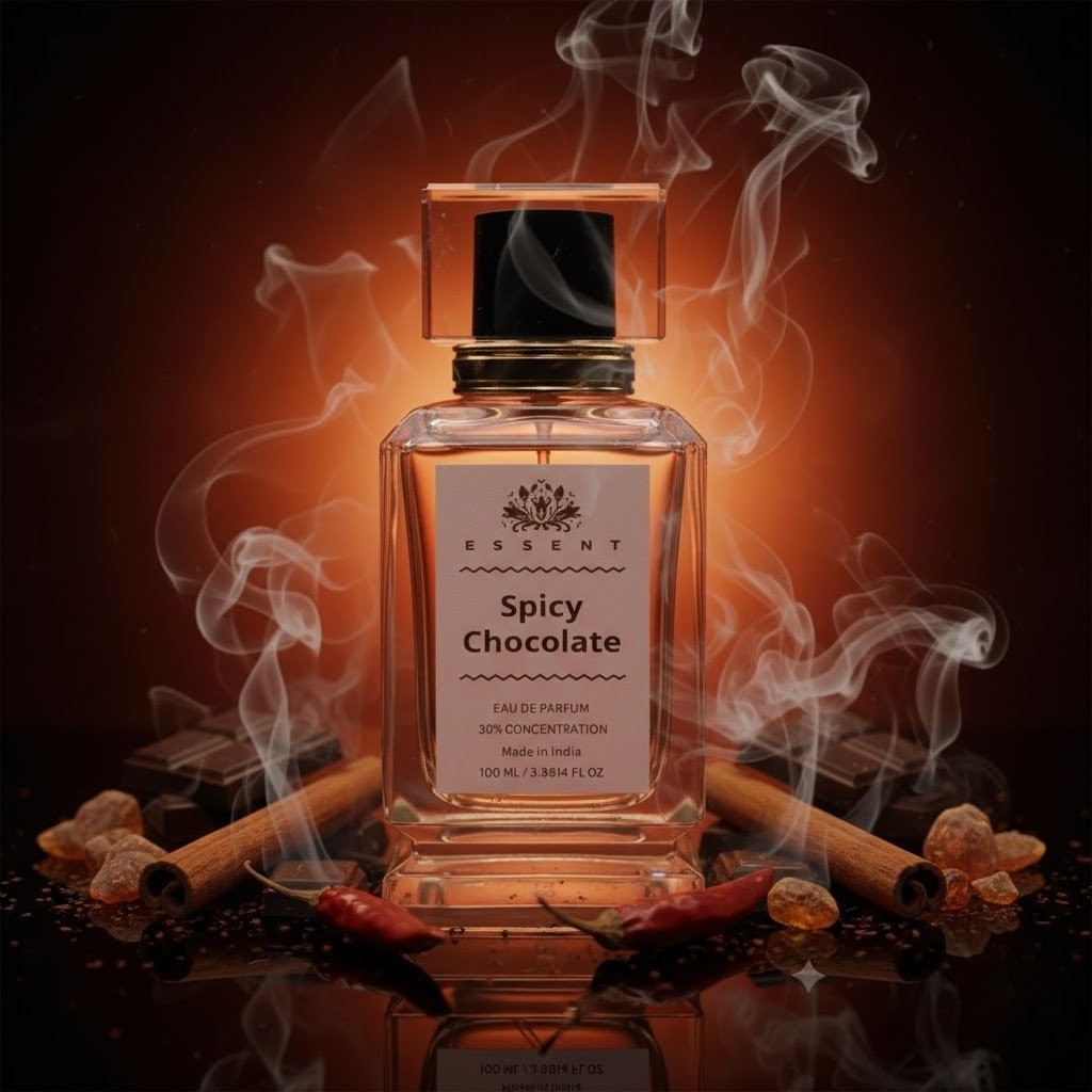 Essent Spicy Chocolate 30 ml eau de parfum bottle — amber oriental, view 4