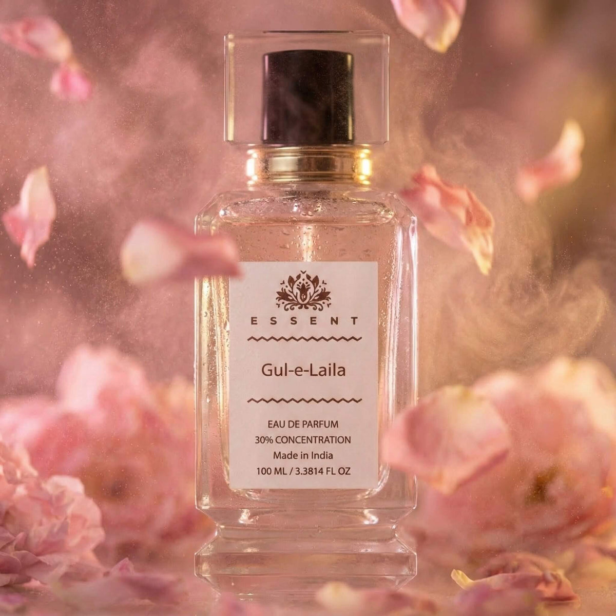 Essent Gul-e-Laila 30 ml eau de parfum bottle — rose oriental, view 3