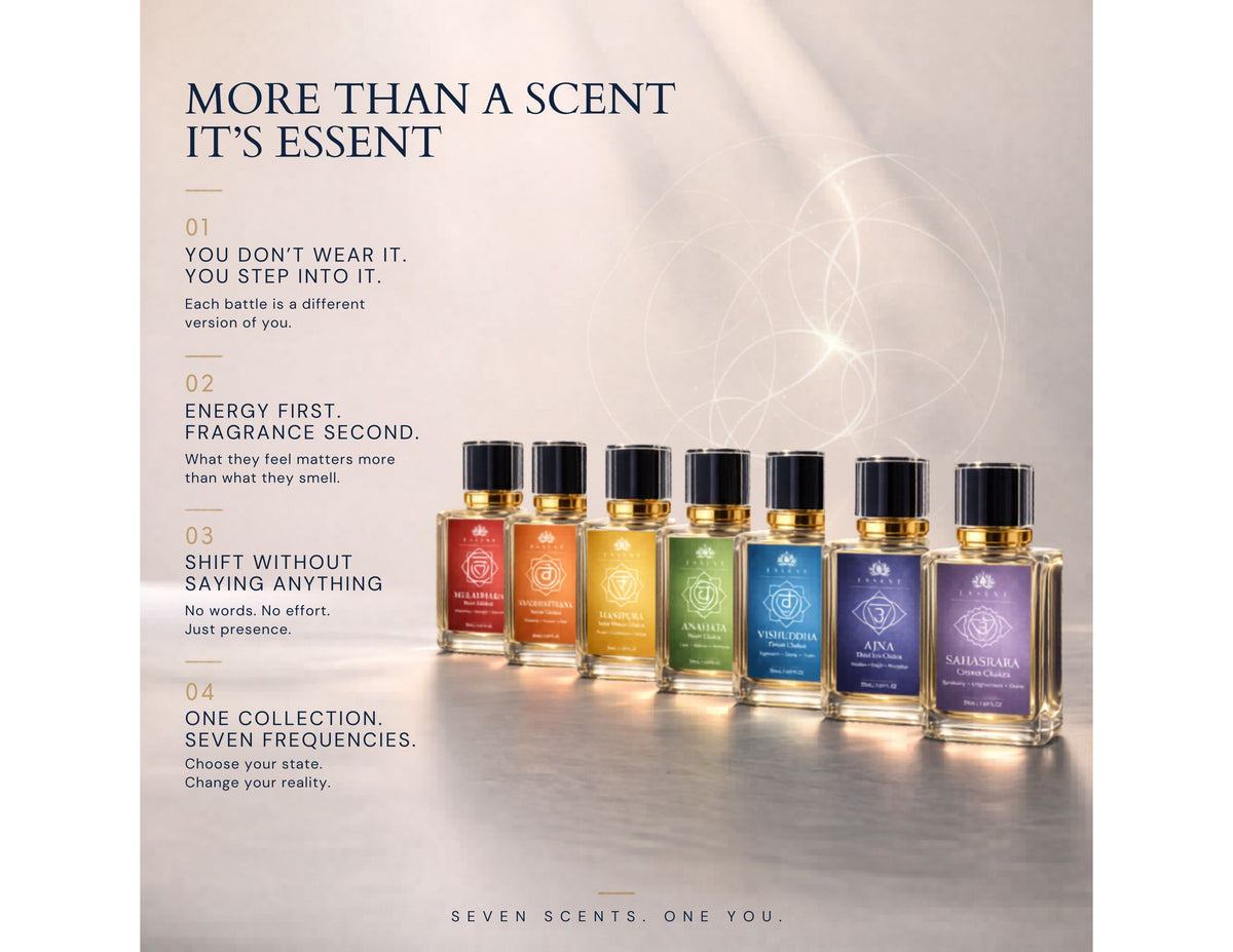 Essent Sahasrara Crown Chakra Spiritual 50 ml eau de parfum bottle — fresh citrus, view 4