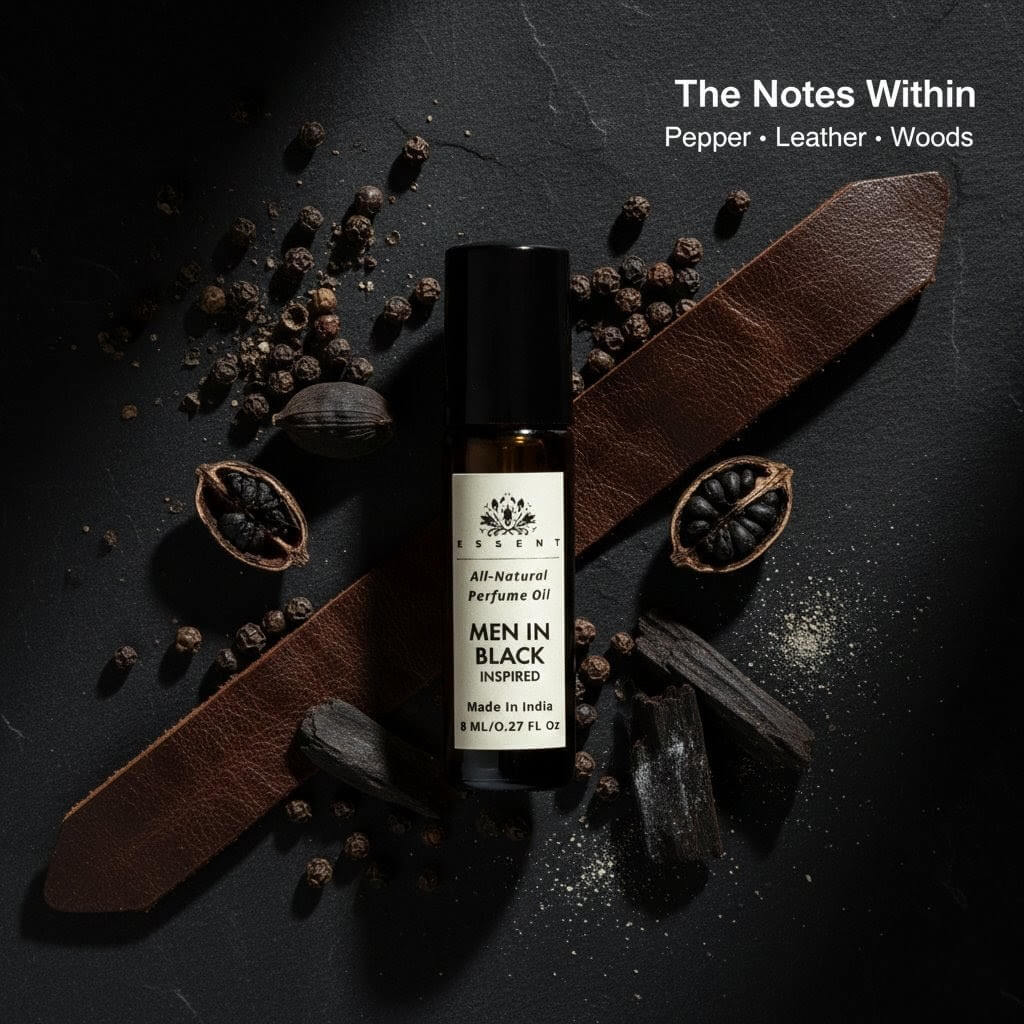 Essent Men in Black-Inspired Roll-On Attar/ Perfume Oil