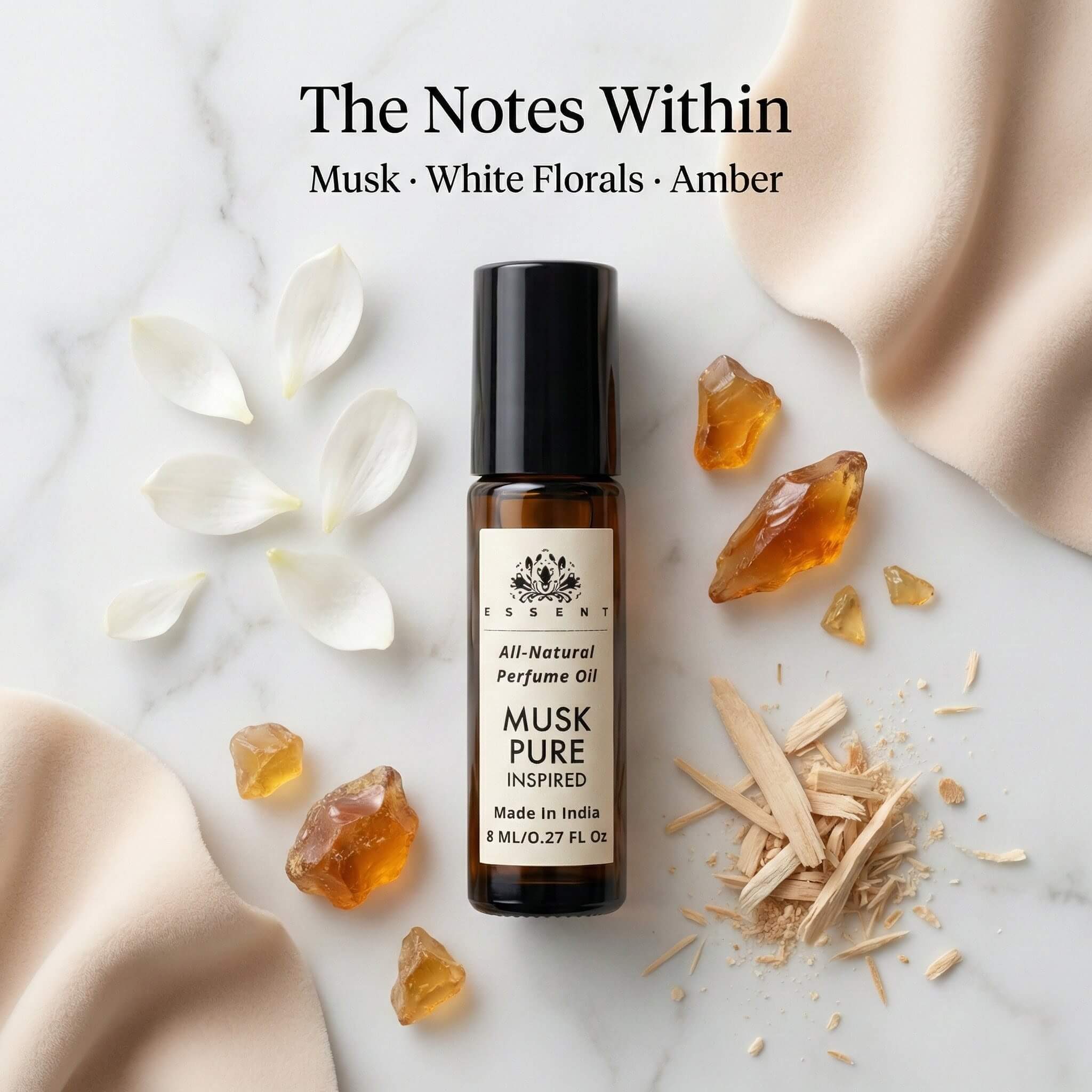 Essent Musk Pure-Inspired Roll-On Attar/ Perfume Oil