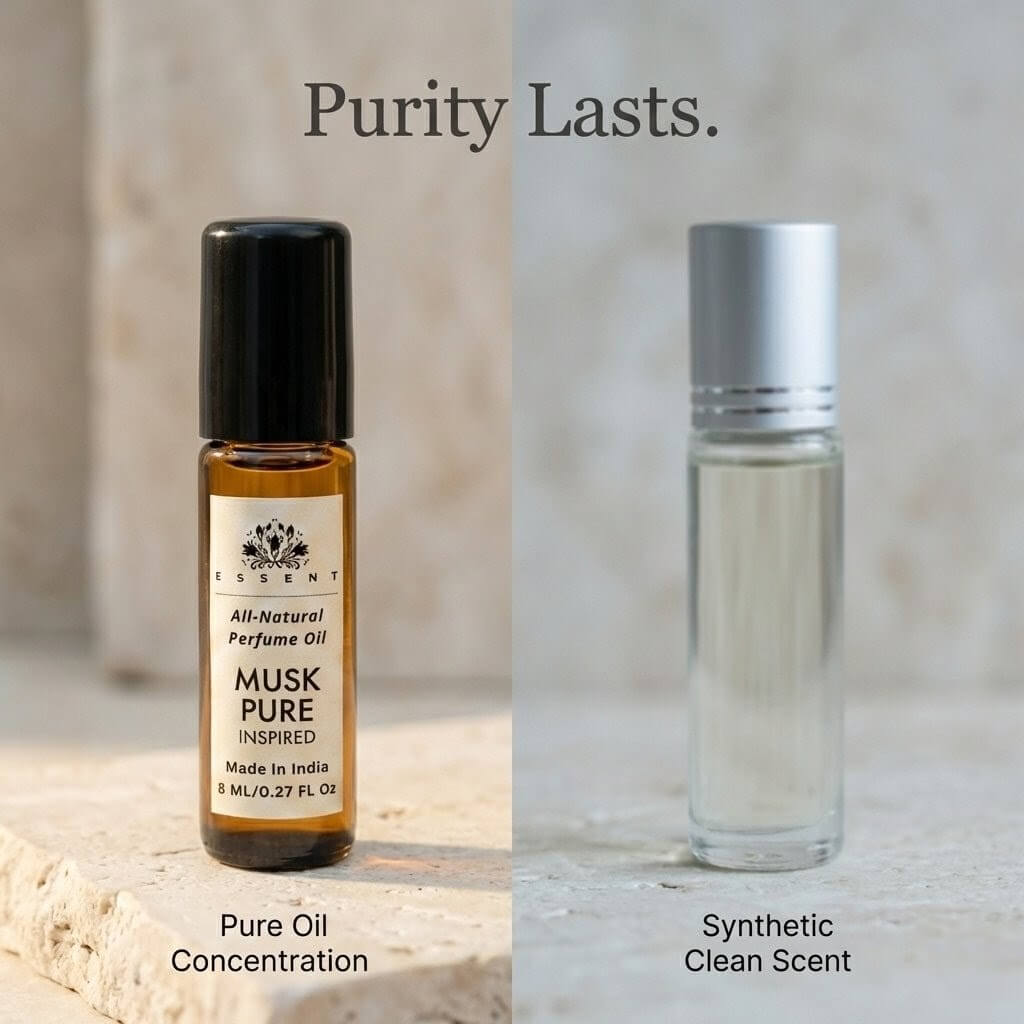 Essent Musk Pure 8 ml roll-on attar bottle — musk, view 4