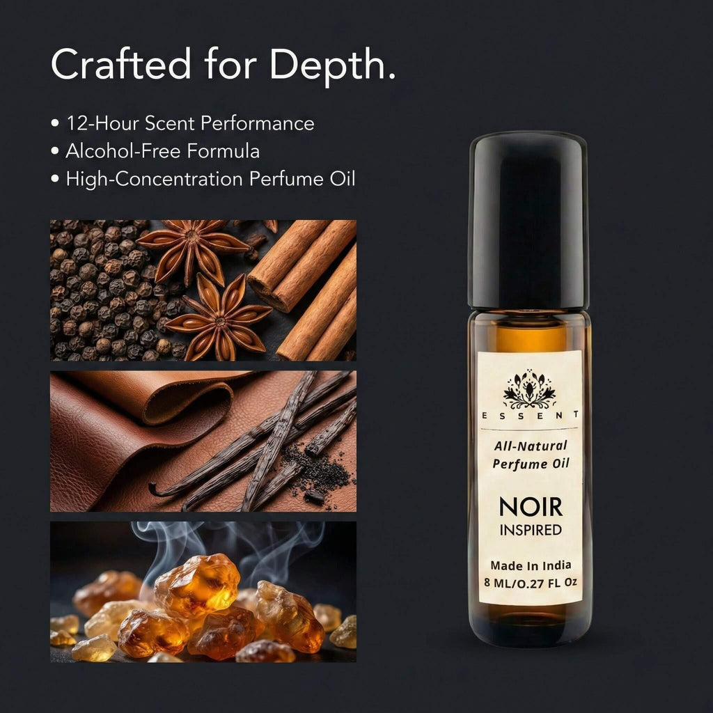 Essent Noir-Inspired Unisex Roll-On Attar/ Perfume Oil