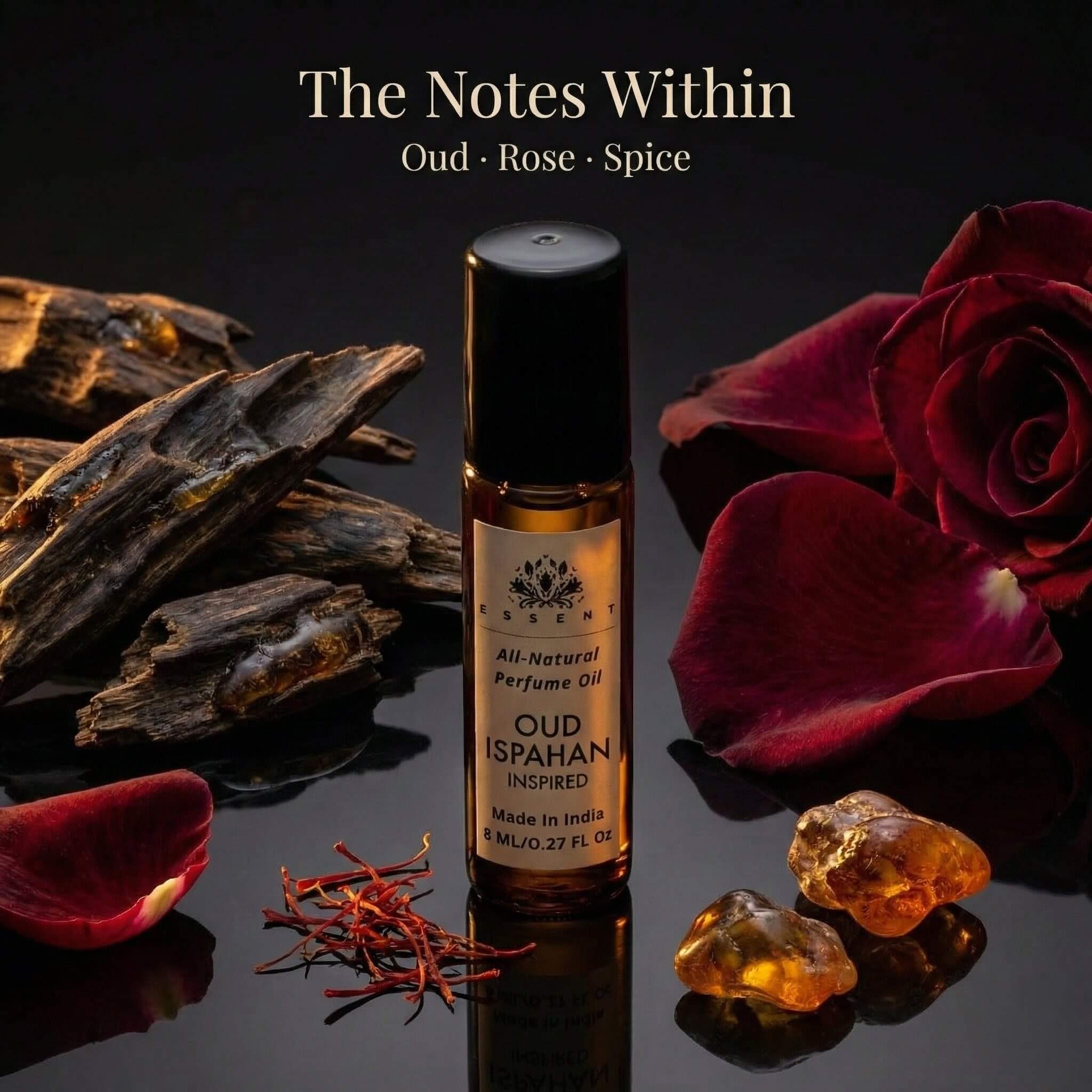 Essent Oud Ispahan-Inspired Roll-On Attar/ Perfume Oil