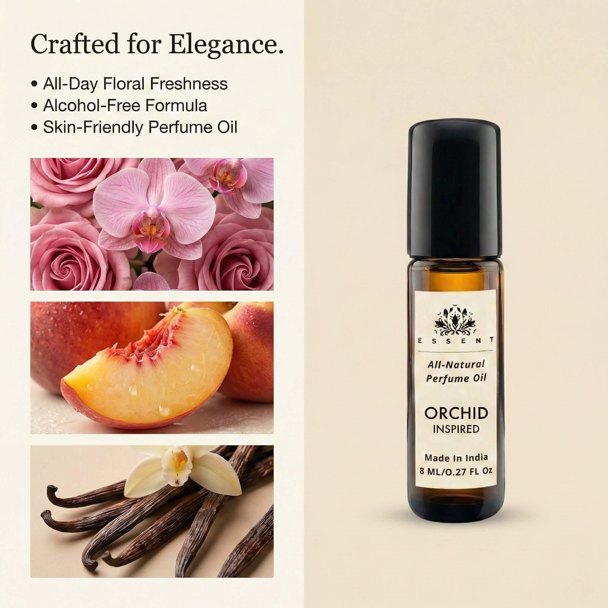 Essent Orchid-Inspired Women’s Roll-On Attar/ Perfume Oil