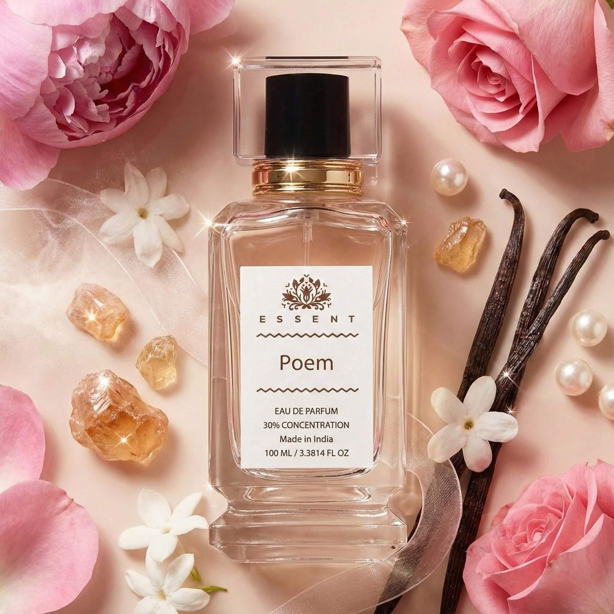 Essent Poem 30 ml eau de parfum bottle — white floral, view 5