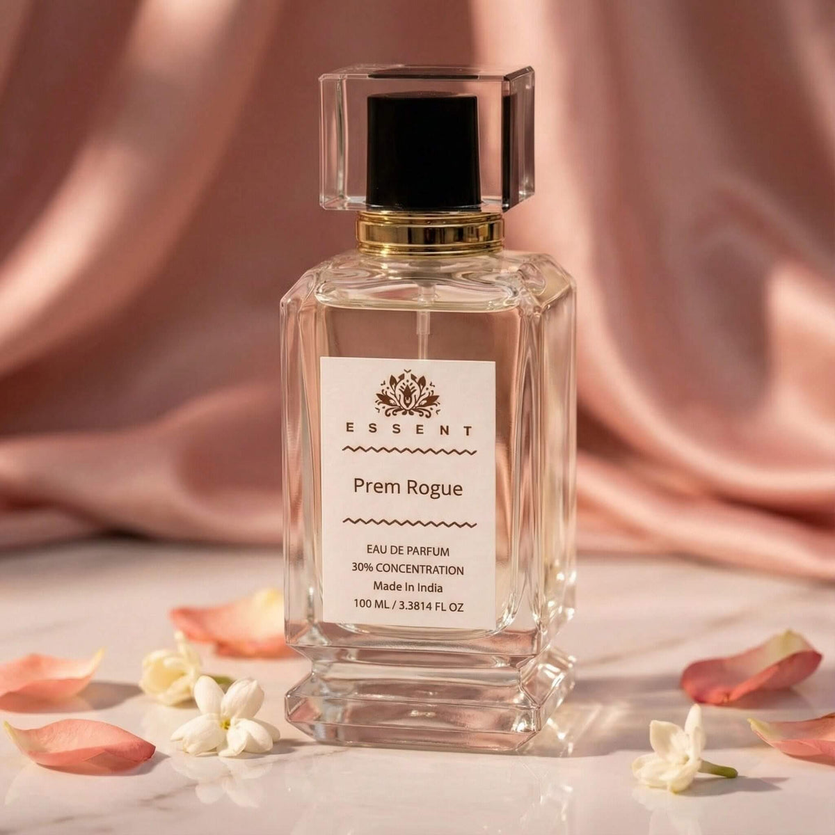 Essent Prem Rogue 30 ml eau de parfum bottle — white floral, view 2