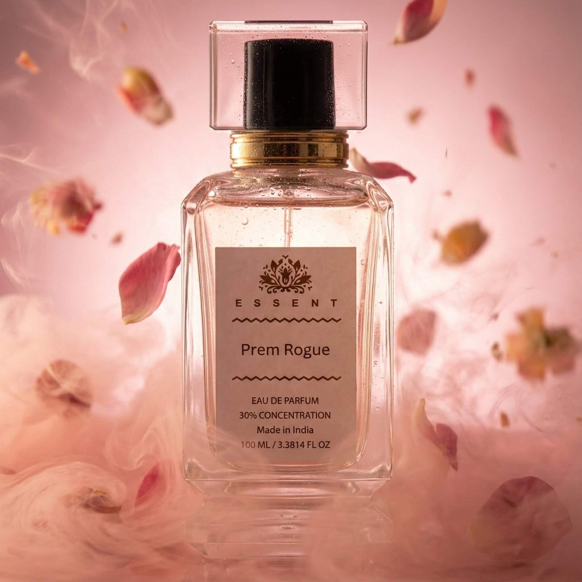Essent Prem Rogue 30 ml eau de parfum bottle — white floral, view 3