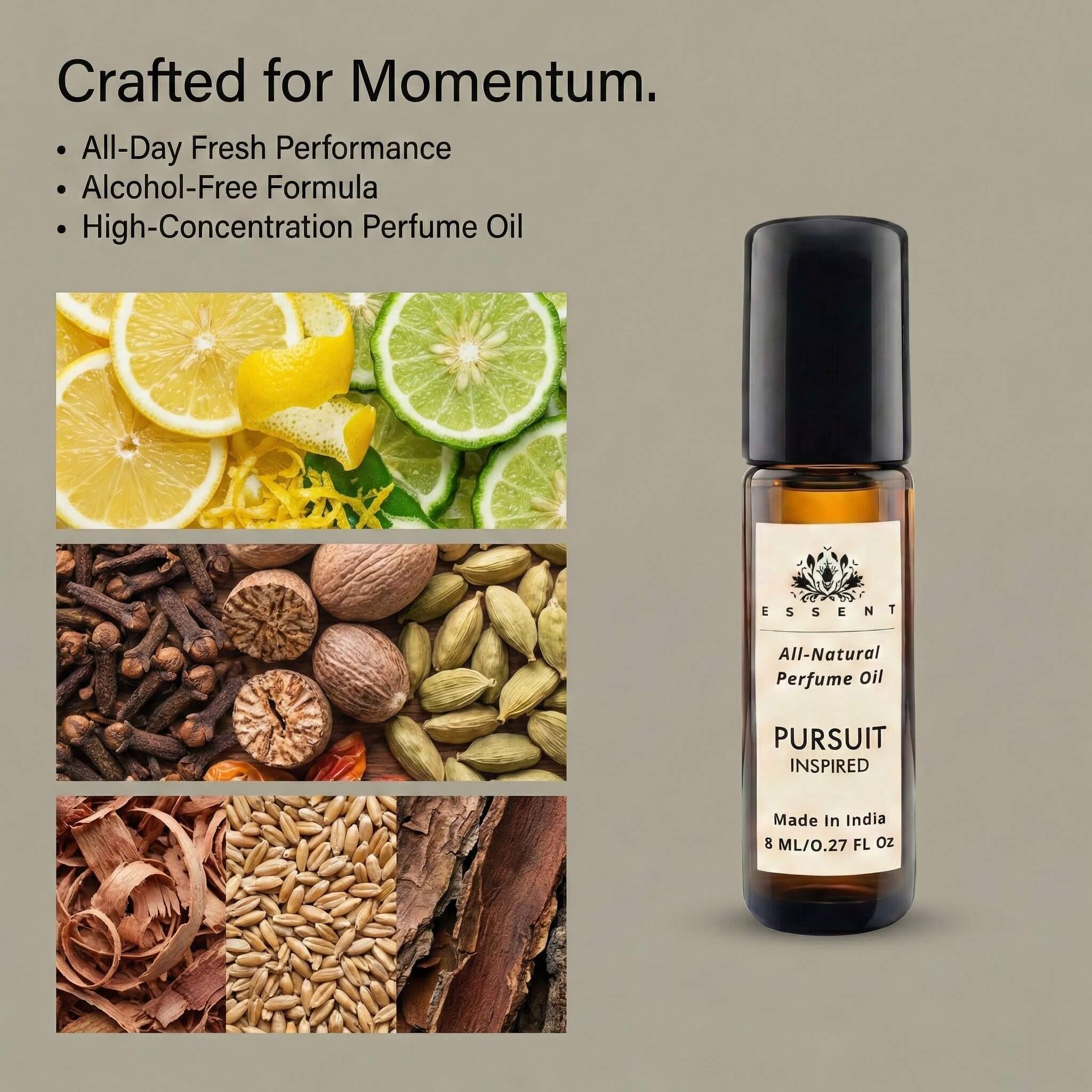 Essent Pursuit-Inspired Unisex Roll-On Attar/ Perfume Oil