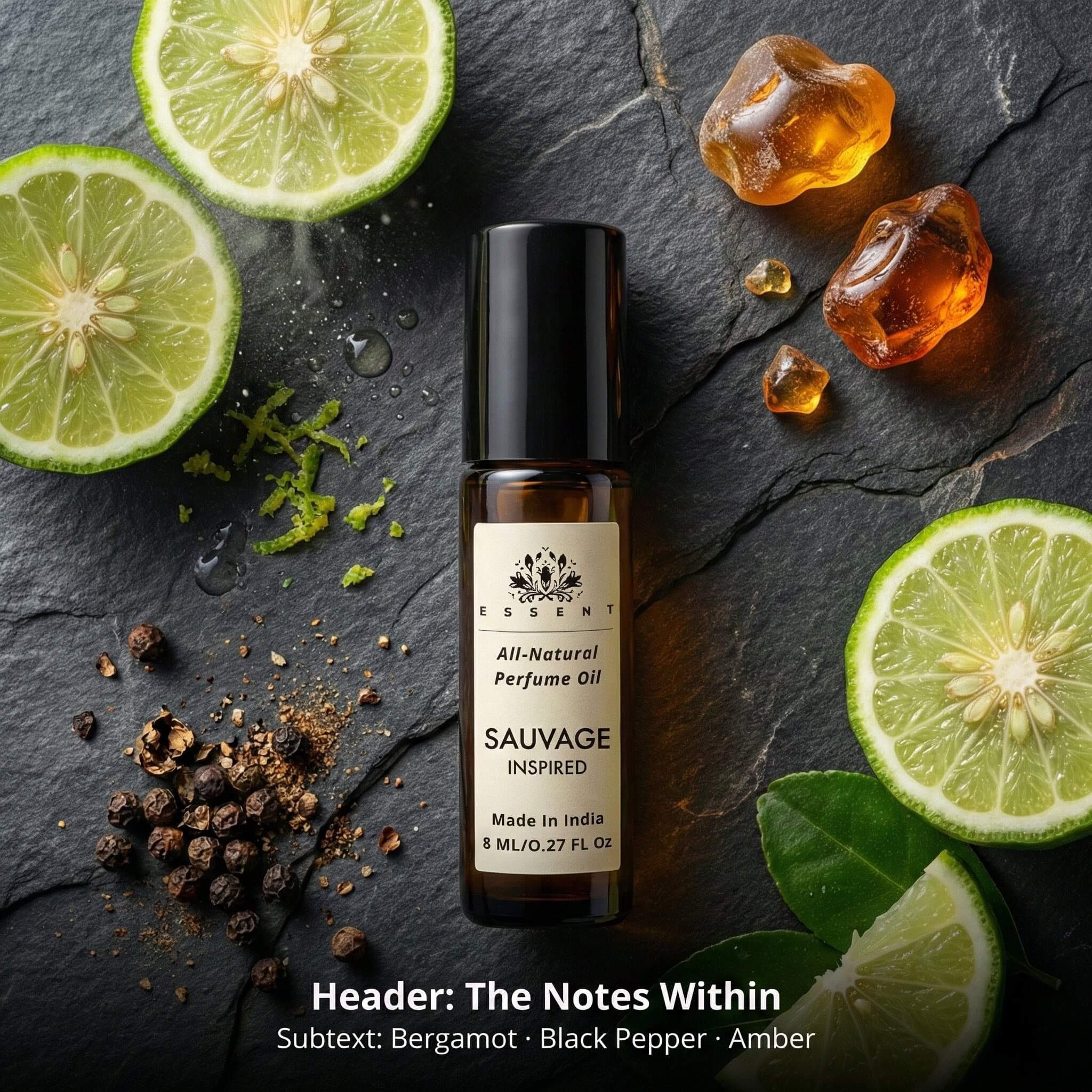 Essent Sauvage-Inspired Roll-On Attar/ Perfume Oil