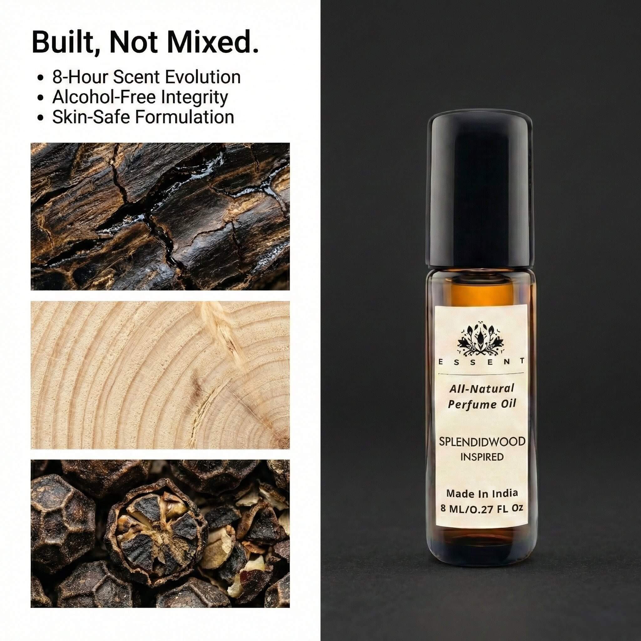 Essent Splendidwood-Inspired Unisex Roll-On Attar/ Perfume Oil