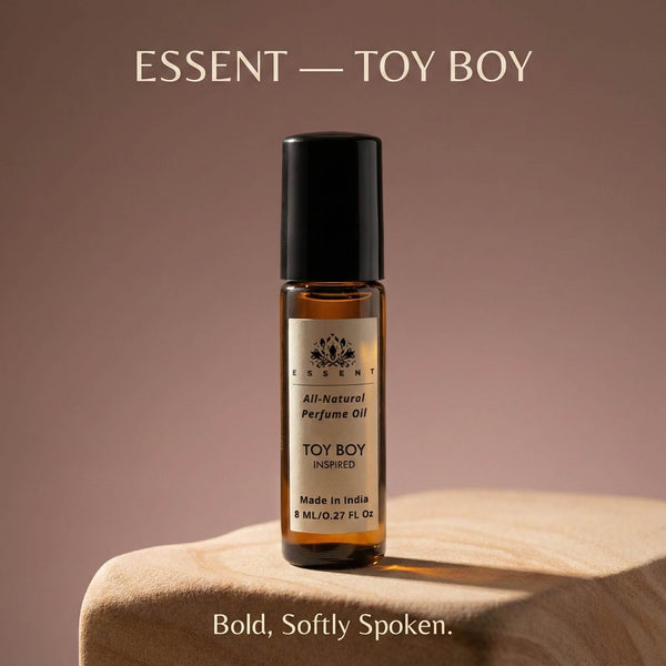 Essent Toy Boy 8 ml roll-on attar bottle — rose oriental