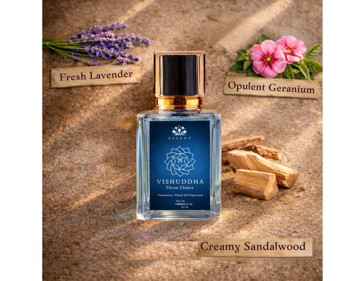 Essent Vishuddha Throat Chakra Spiritual 50 ml eau de parfum bottle — spicy oriental, view 2
